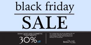 Black Friday offer skin treatments